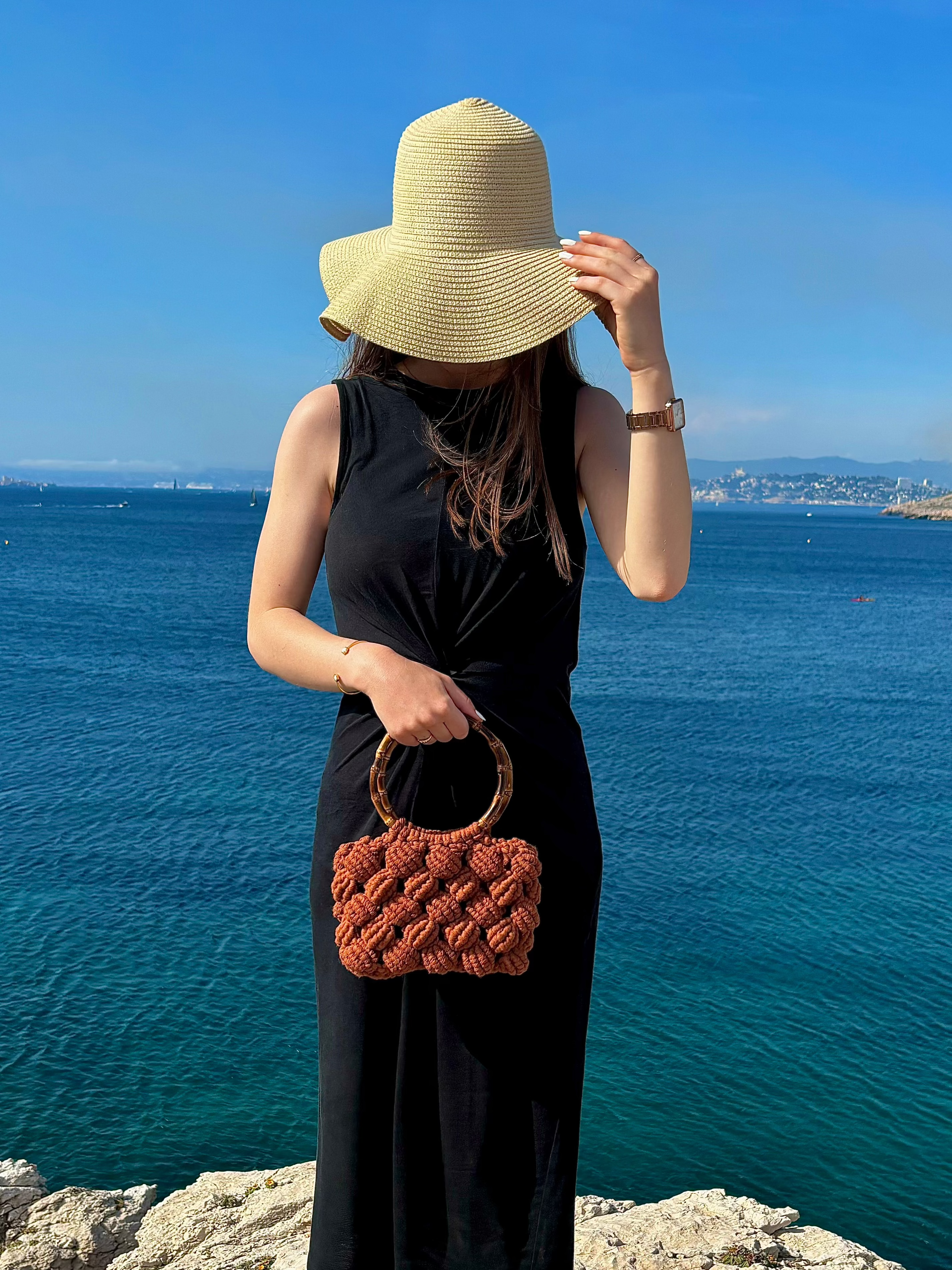 Kit DIY Sac coquillage Macramé Terracotta