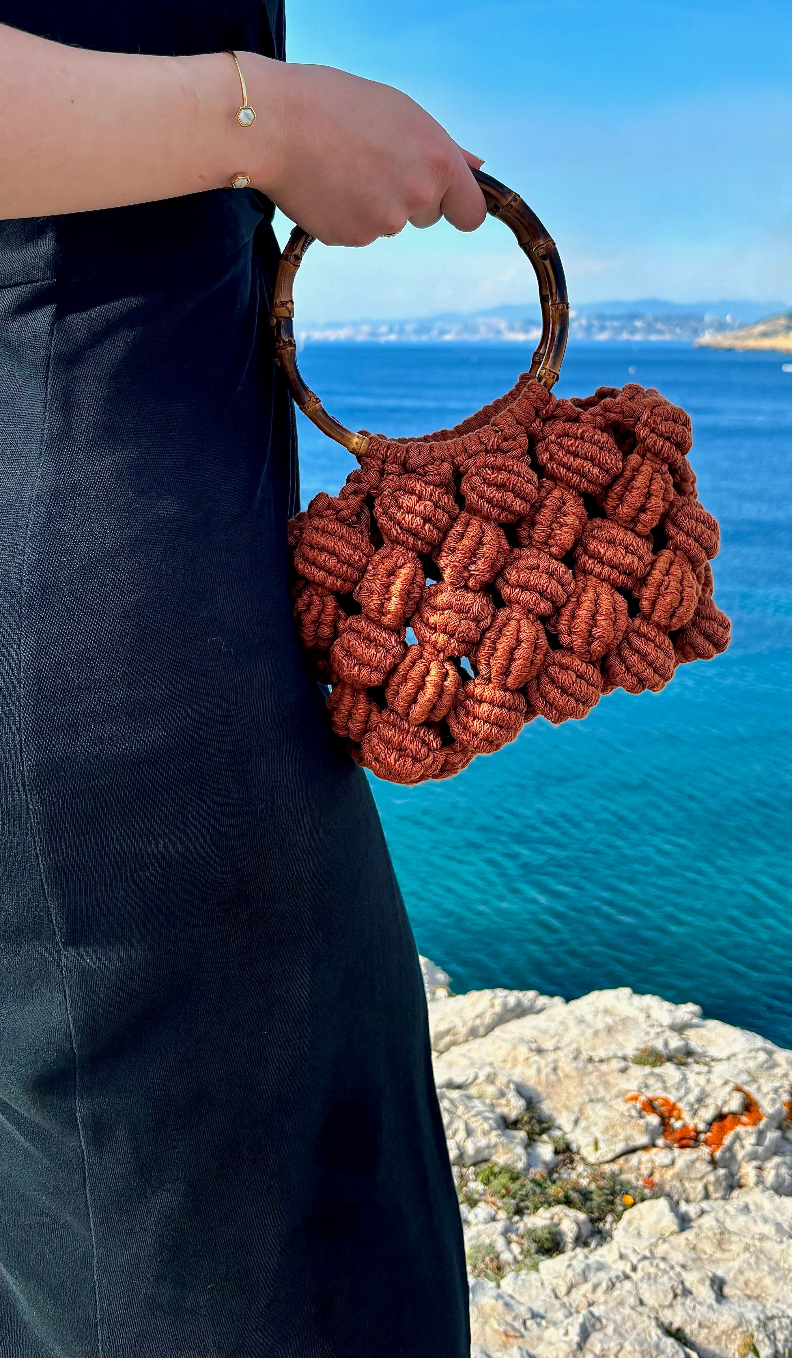 Kit DIY Sac coquillage Macramé Terracotta