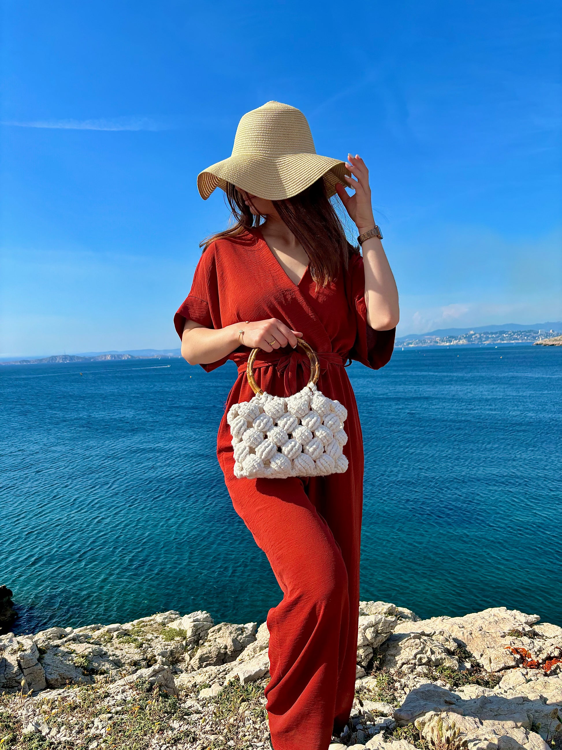 Kit DIY Sac coquillage Macramé Blanc