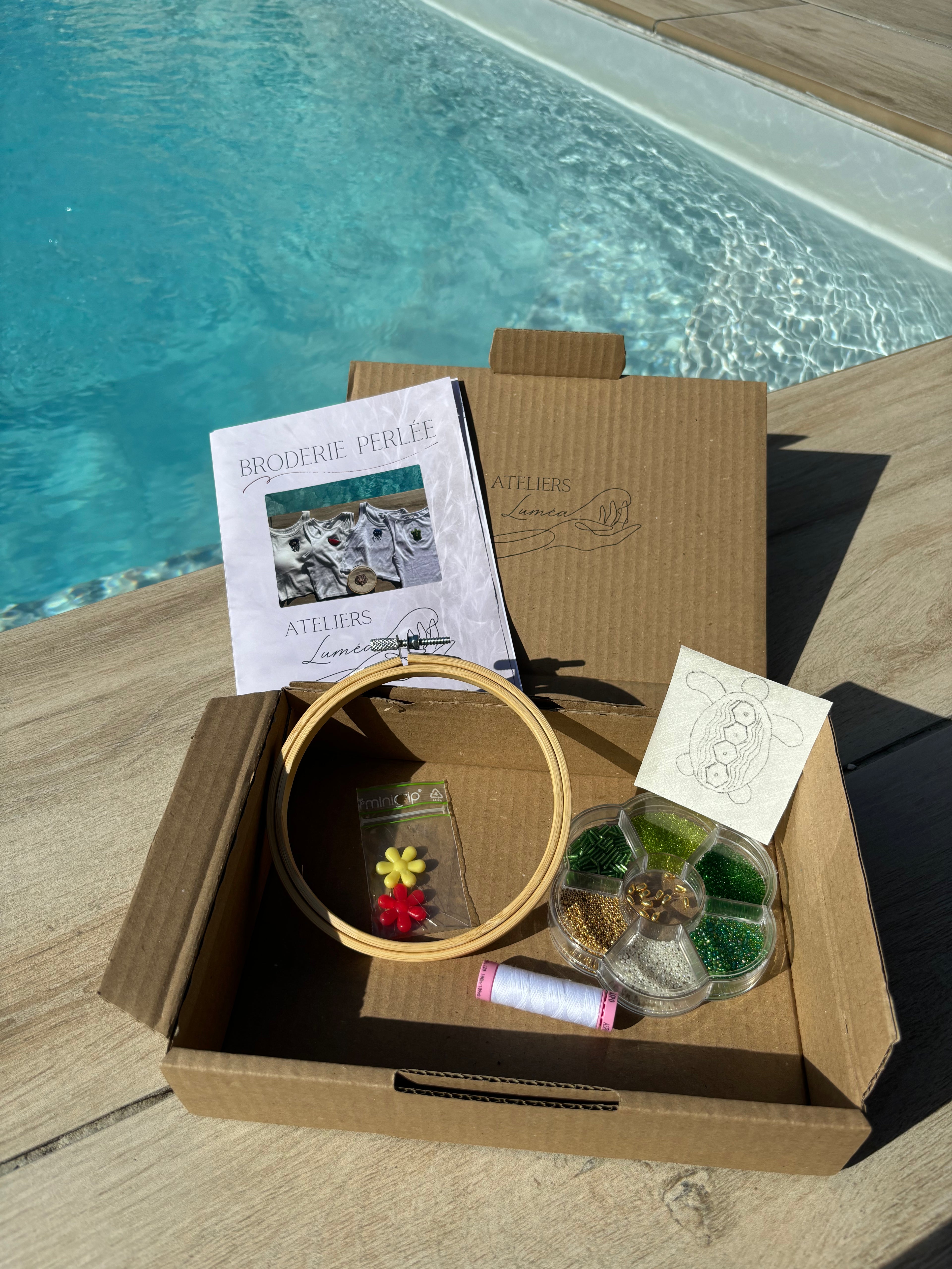 Box DIY - Broderie perlée sur textile