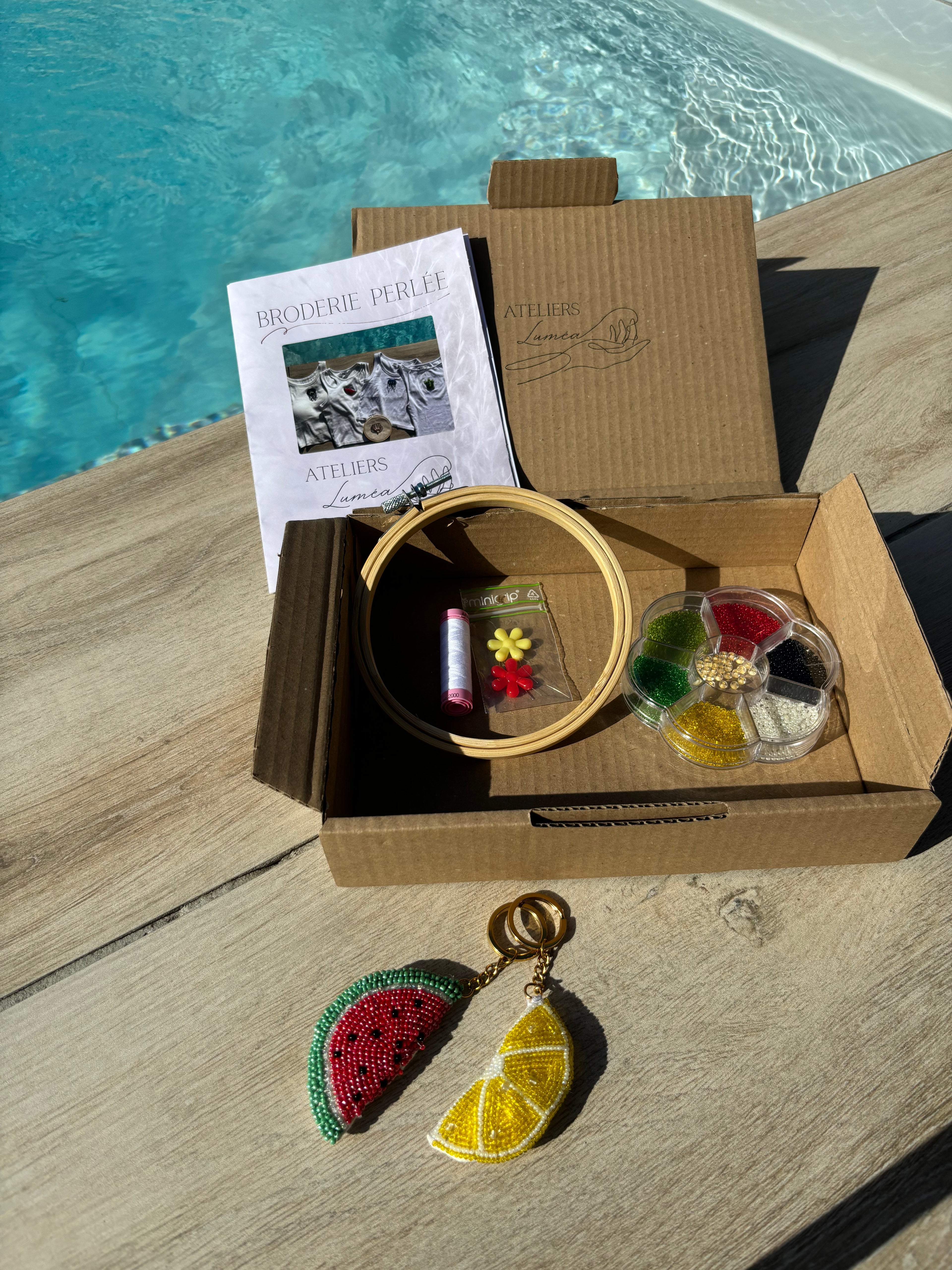 Box DIY - Broderie perlée Porte-clé